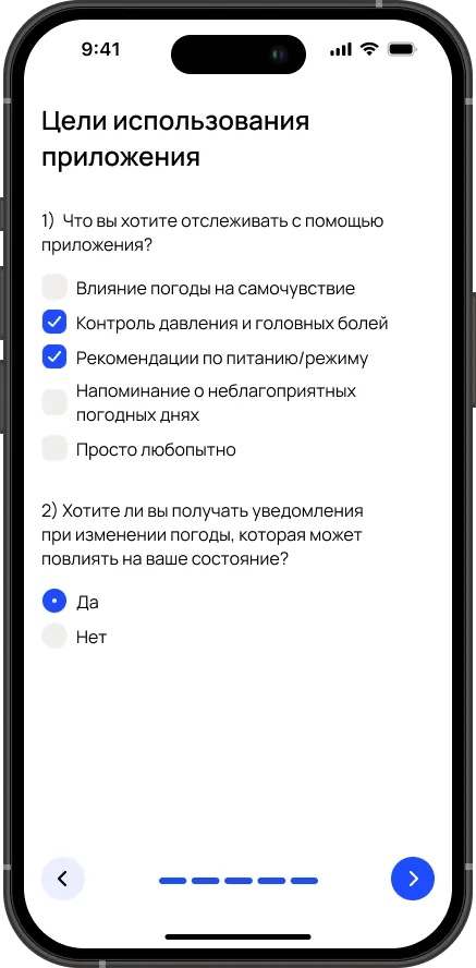 Тест: цели использования