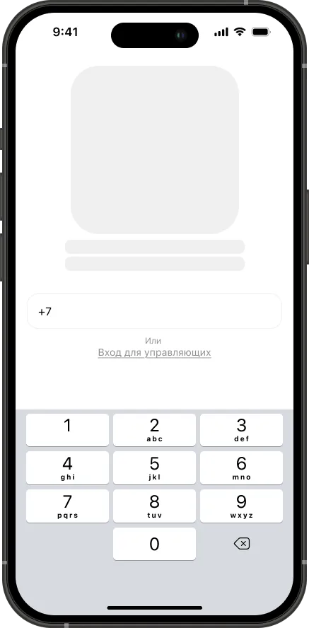 Вайрфрейм: вход по номеру